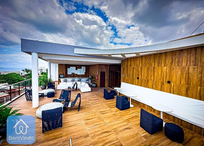 Apartamento Com Linda Vista Mar No Nau